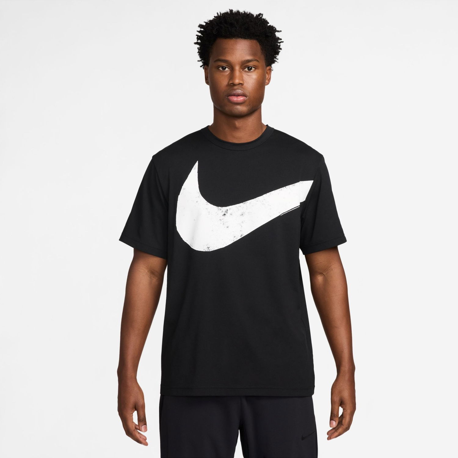 Тениска Nike Hyverse Swoosh Dri-FIT Short-Sleeve Fitness Top Черно | FZ1064-010, 0