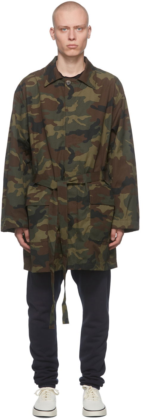 Палта Fear of God Camo Military Coat Зелено | FG30-050CMO, 0