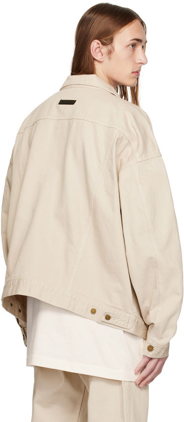 Яке Fear of God ESSENTIALS Patch Denim Jacket Бежово | 202BT234272F, 2