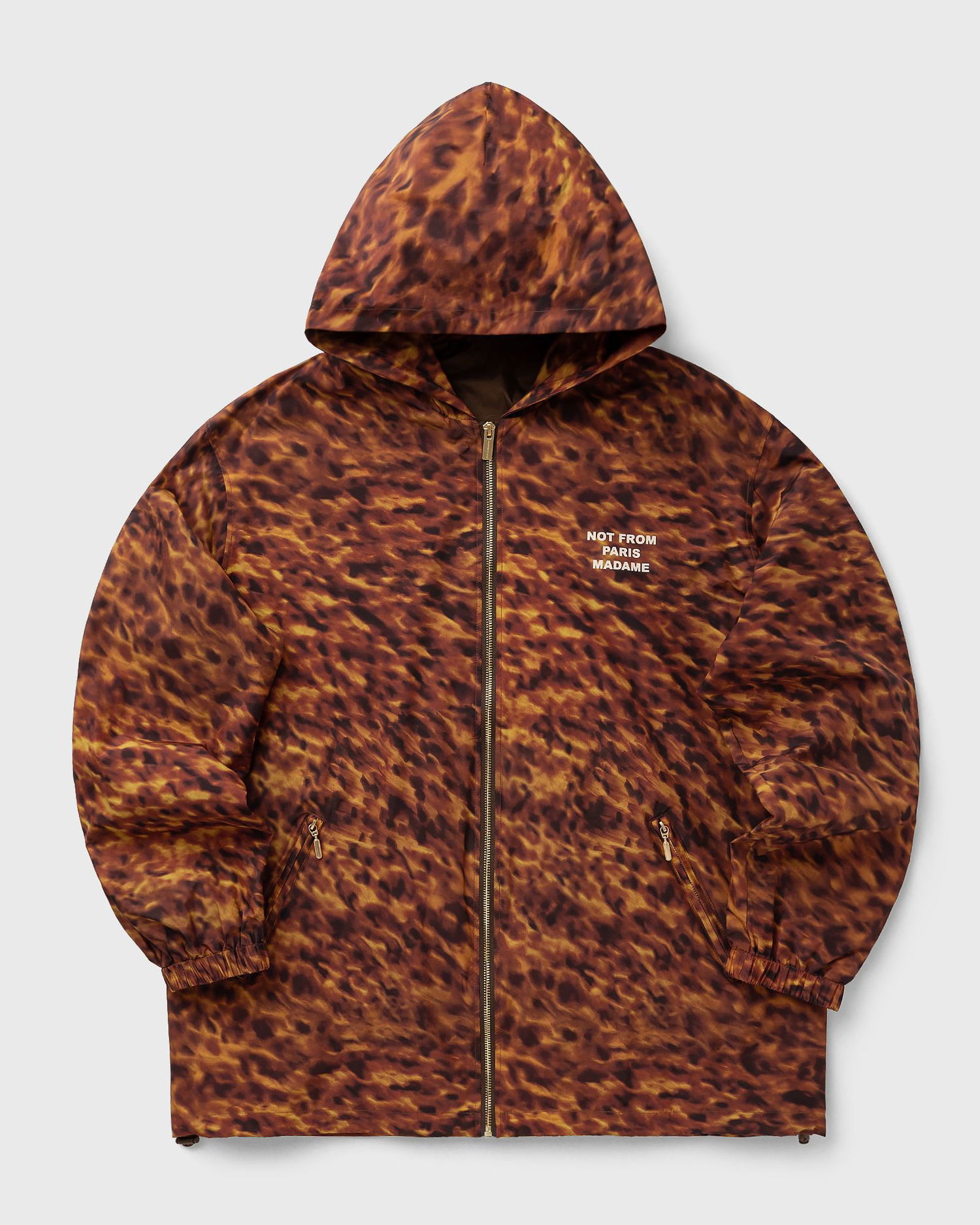 Ветровка Drôle de Monsieur Tortoiseshell Print Hooded Slogan Jacket Многоцветен | I-JT250-PL168-BN, 1