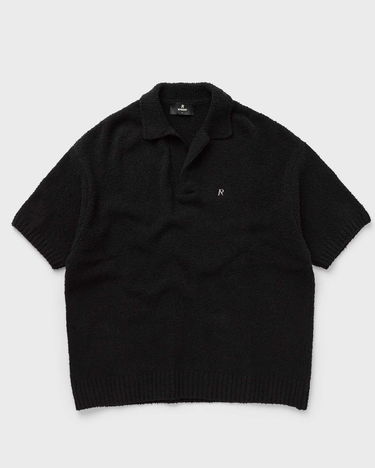 Поло тениска Represent Clo Represent BOUCLE TEXTURED KNIT POLO Черно | MLM305-01, 0