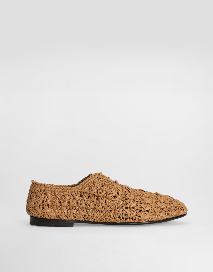 Аксесоари Dolce & Gabbana Dolce & Gabbana Woven Raffia Derby Shoes Кафяво | A10867A9M638L967