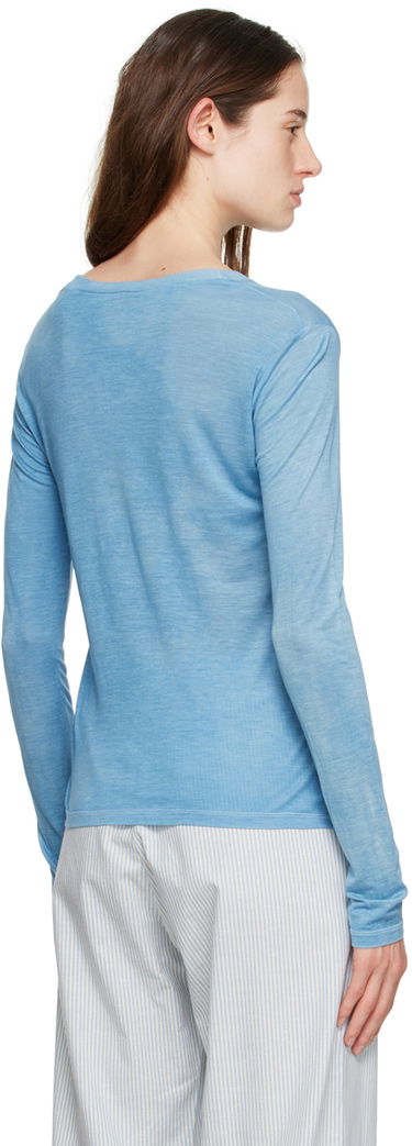 Тениска Baserange Baserange Crewneck Long Sleeve T-Shirt Синьо | TOLS-BLV-SP23, 2