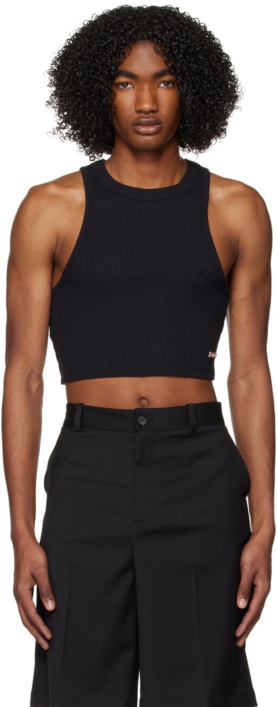 Потник Han Kjøbenhavn Han Kjobenhavn Cropped Ribbed Tank Top Черно | M-132459