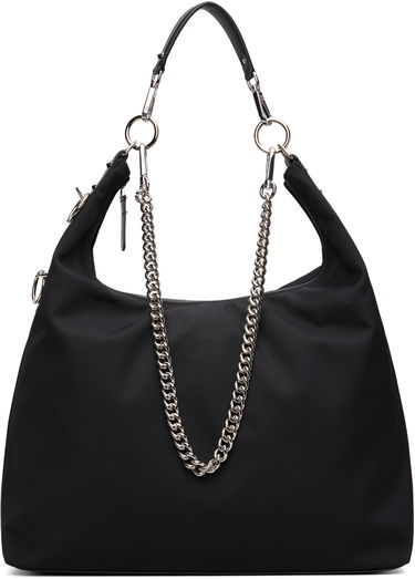 Дамска чанта R13 Large Nylon Hobo Bag with Chain Черно | R13WA063-A010, 0