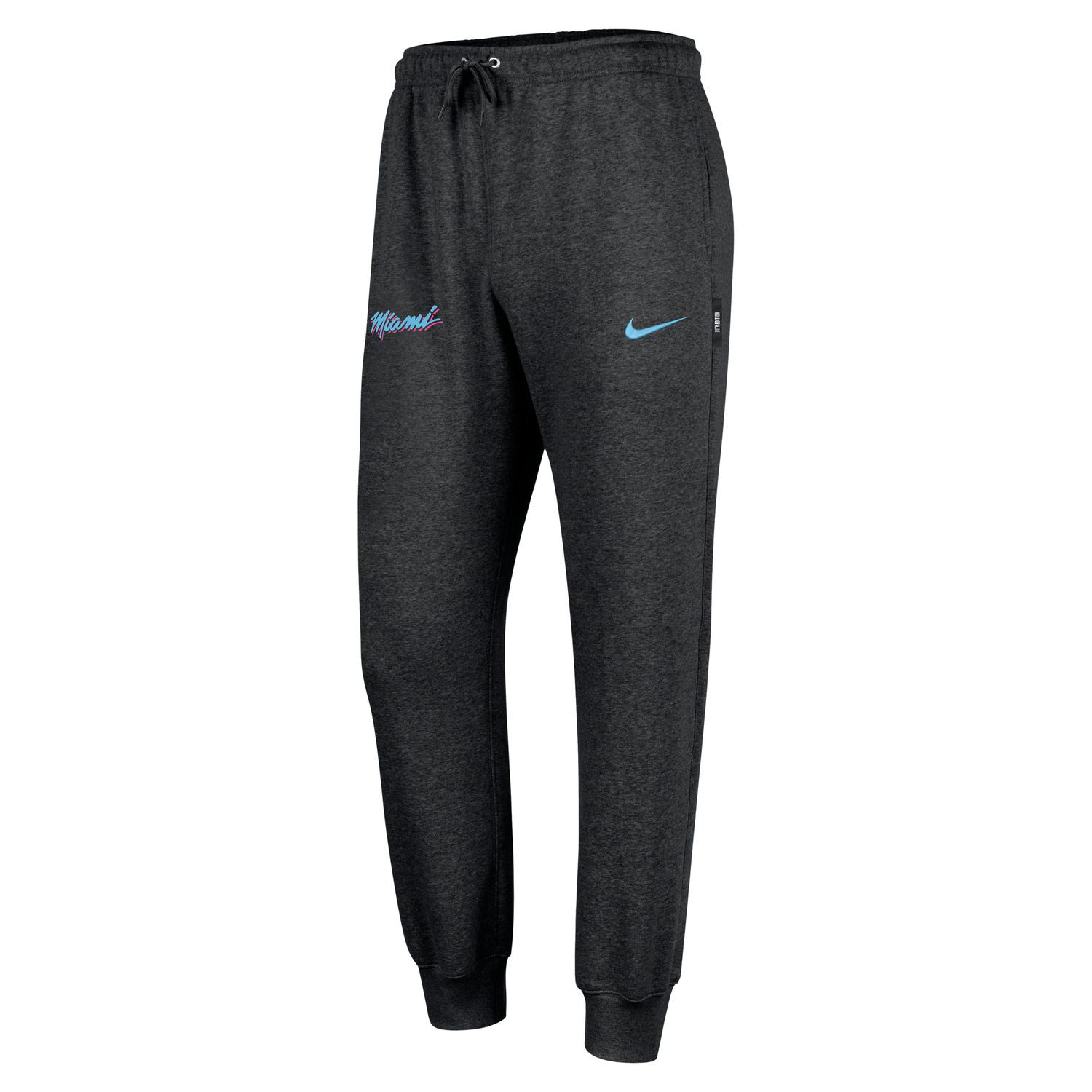 Спортни панталони Nike NBA Club Miami Heat City Edition Fleece Jogger Pants Сиво | HQ5483-010, 0