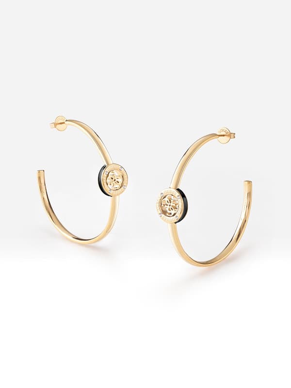 Обеци GUESS "4G Loop” Earrings Металик | JUBE02284JW, 0