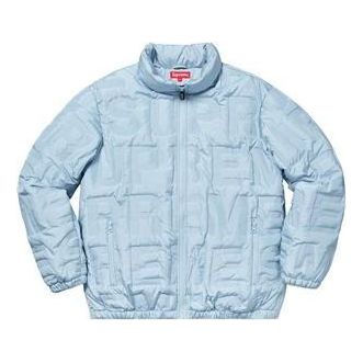 Пухо яке Supreme Designer Logo-Print Puffy Jacket Синьо | SUP-SS19-019, 0