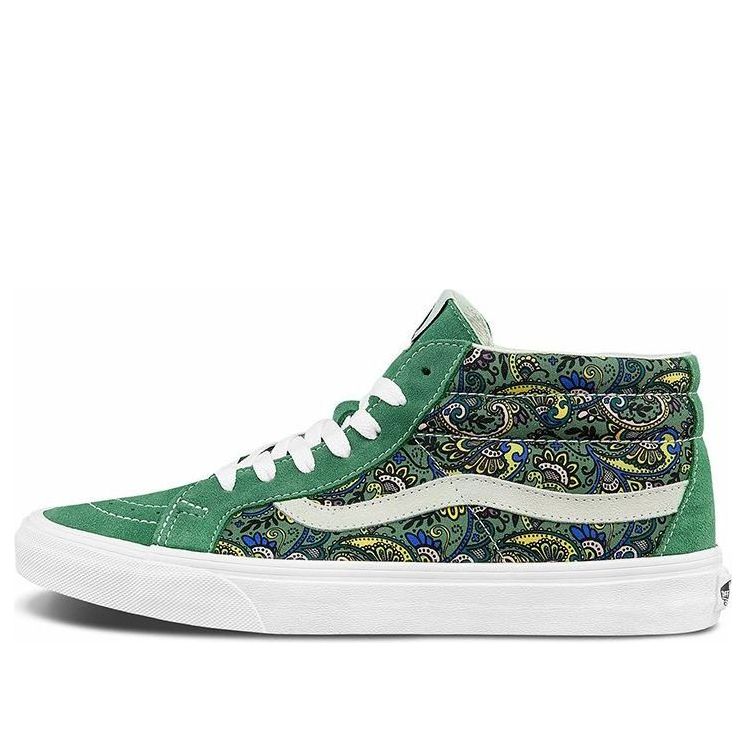 Кецове и обувки Vans Sk8-Mid Reissue Paisley Зелено | VN0A391F6TM