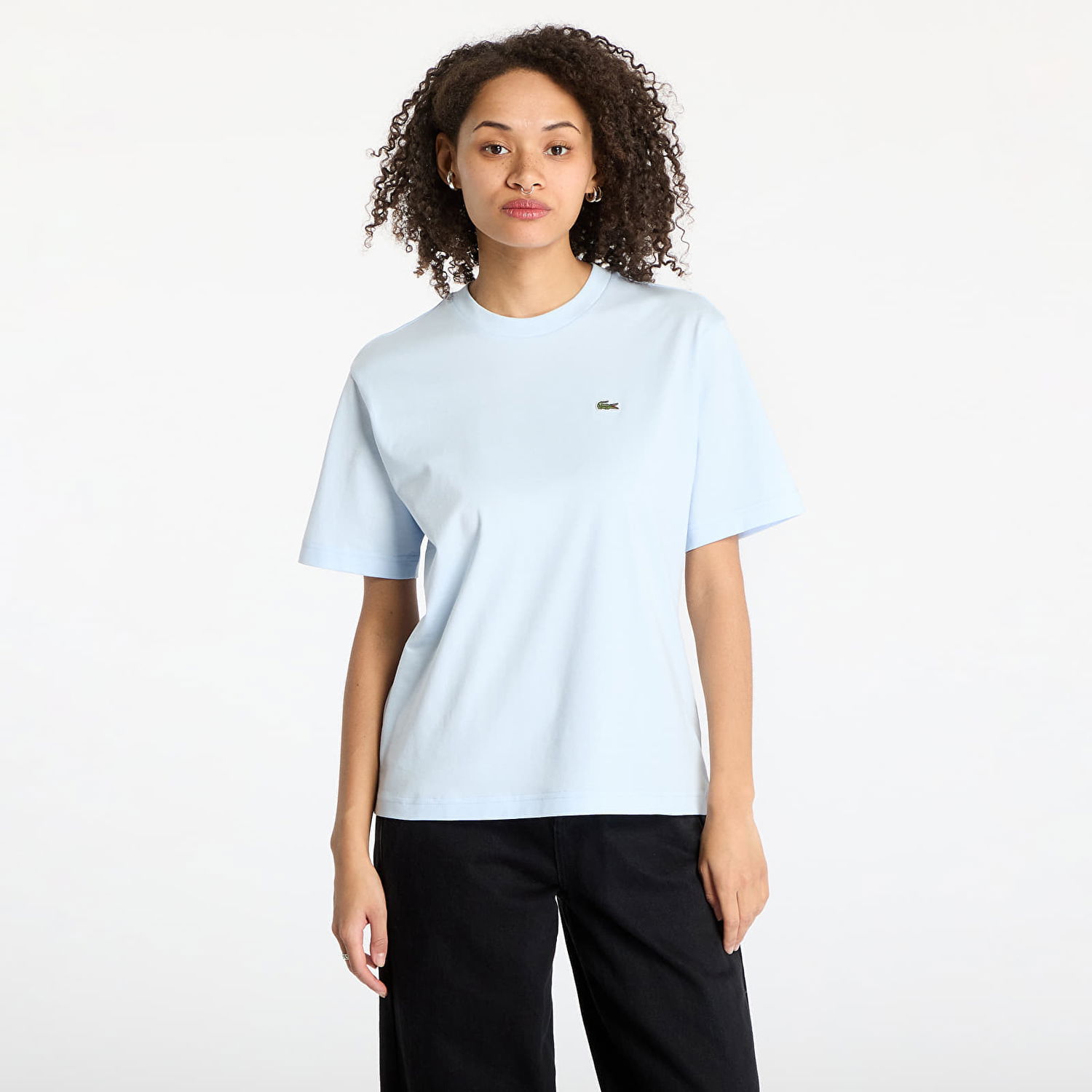 Тениска Lacoste Lacoste Soft Cotton T-Shirt Синьо | TF7215 T01, 0