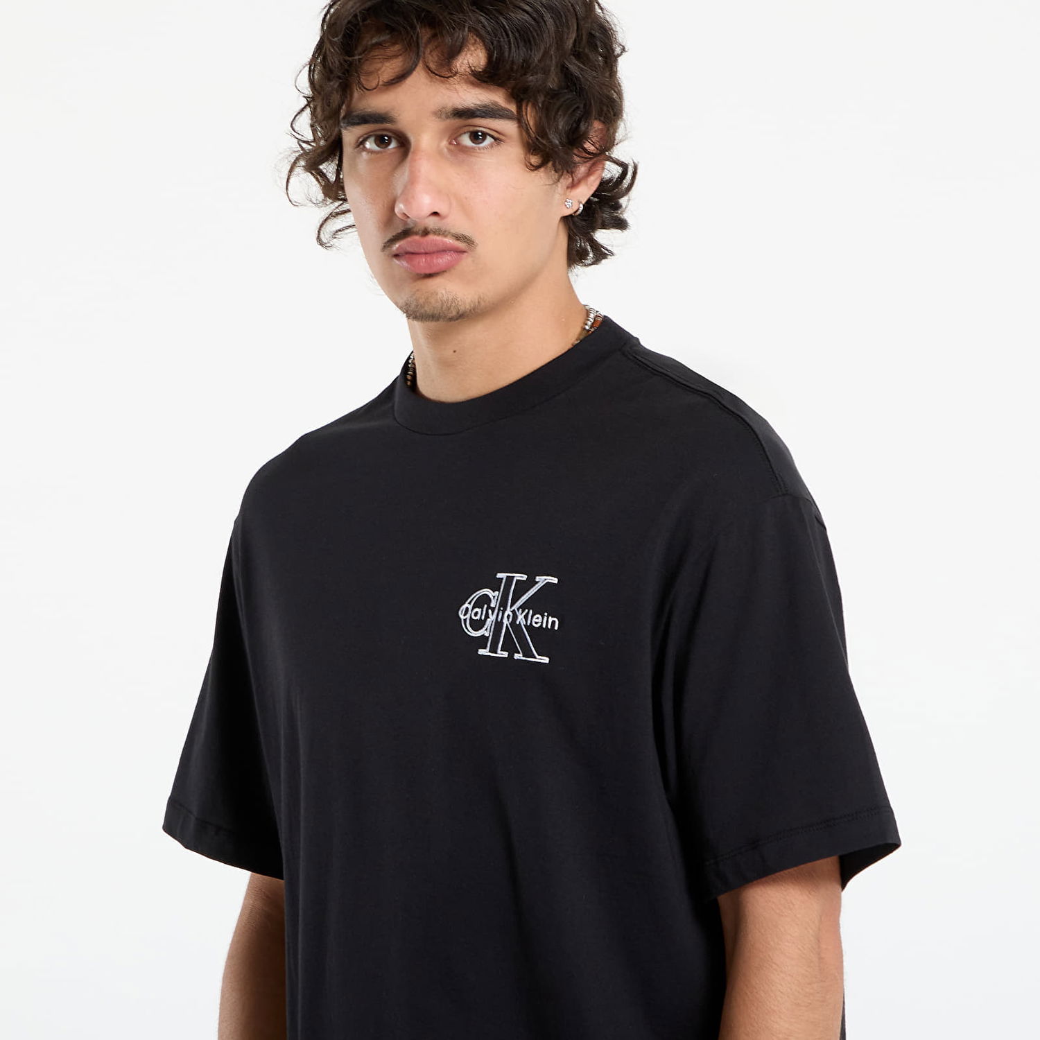 Тениска CALVIN KLEIN Calvin Klein Jeans Men's 30S Micro Monolog Graphic T-Shirt Черно | LV04RC856G UB1, 1