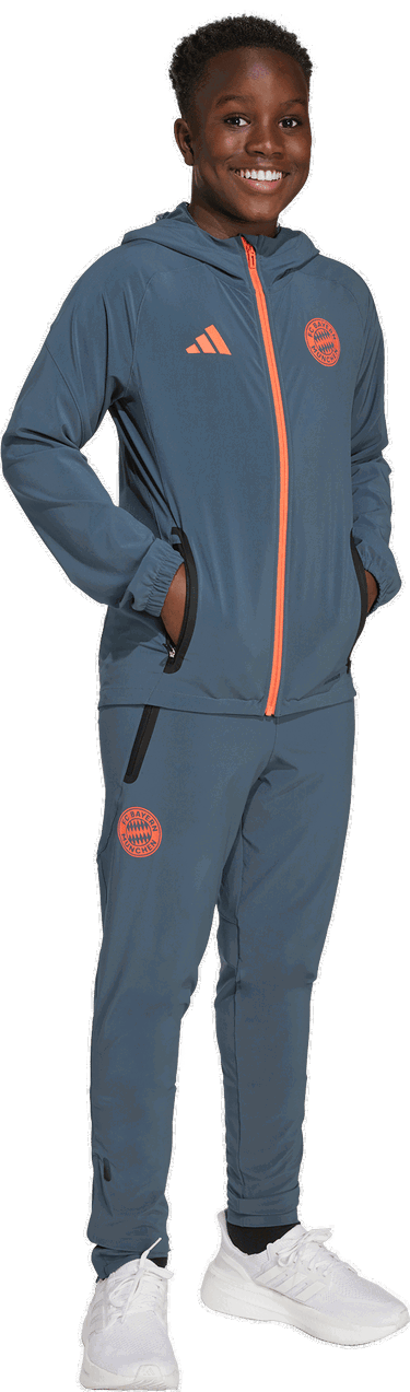 Яке adidas Performance FC Bayern Tiro 25 Competition Vis Tech Travel Kids' Jacket Сиво | JV5345, 4
