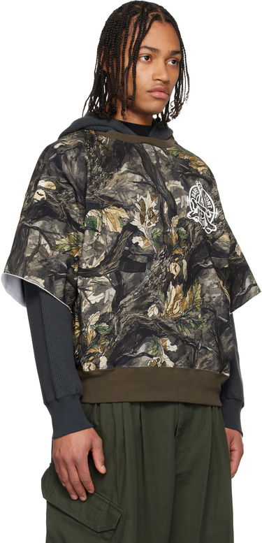 Суитчър BAPE Tree Edge Camo Layered Pullover Hoodie Многоцветен | 001PPL801003M, 1