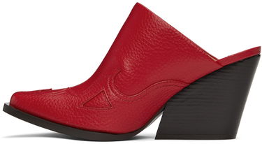 Кецове и обувки Stella McCartney Cowboy Cloudy Wedge Mules Червено | 810156AP0160, 2