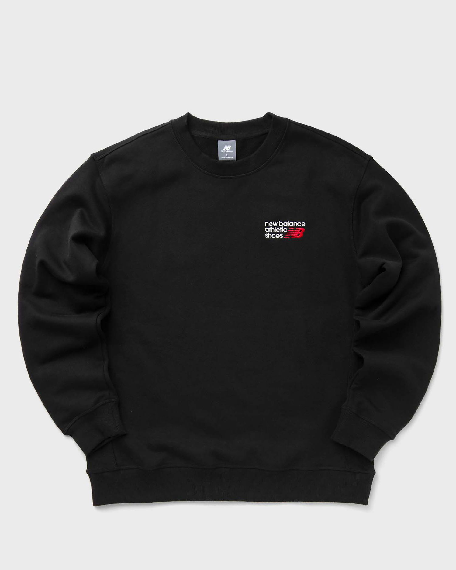 Тениска New Balance Athletics Premium Logo Crew men Sweatshirts black in size:XXL Черно | MT41547-BK, 0