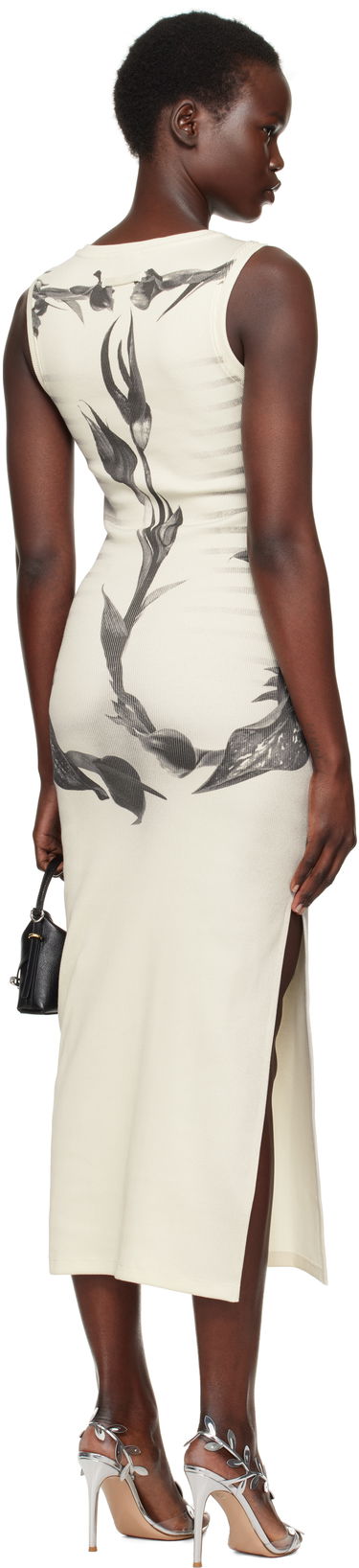 Pокля Jean Paul Gaultier Jean Paul Gaultier Flower Body Morphing Marinière Maxi Dress Бежово | 25/33-F-RO360-J579-010200, 2