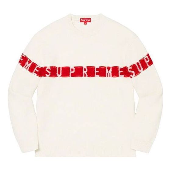 Пуловер Supreme Inside Out Logo Knit Sweater Бяло | SUP-SS21-580