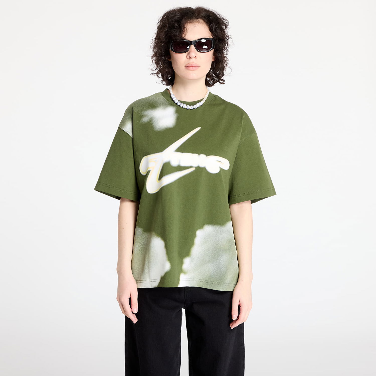 Тениска Footshop Walking Art By FTSHP T-Shirt Clouds Зелено | FTSHP_401, 0