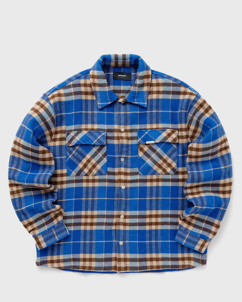 Риза Represent Clo Represent INTIAL PRINT FLANNEL SHIRT Синьо | ML2005-109