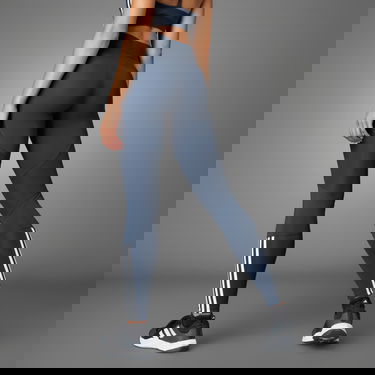 Клинове adidas Performance Ribbed Full-Length Tights Синьо | JC7229, 2