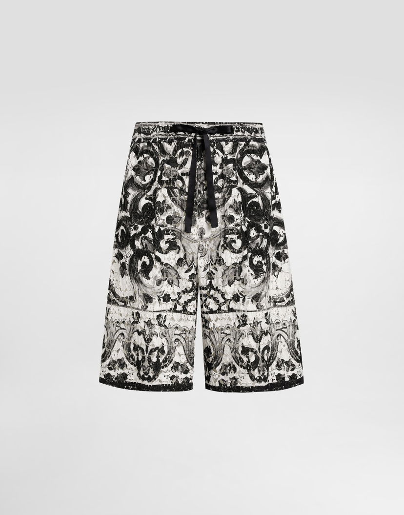 Къси панталони Dolce & Gabbana Dolce & Gabbana Majolica-Print Crochet Lace Shorts Многоцветен | GV37ATHH5EKIZ3TN