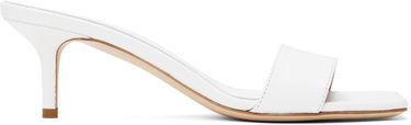 Аксесоари Aeyde Aeyde Ilvy Leather Mules Бяло | A11-HS-GAIS55TB155-SS25-1020-007, 0