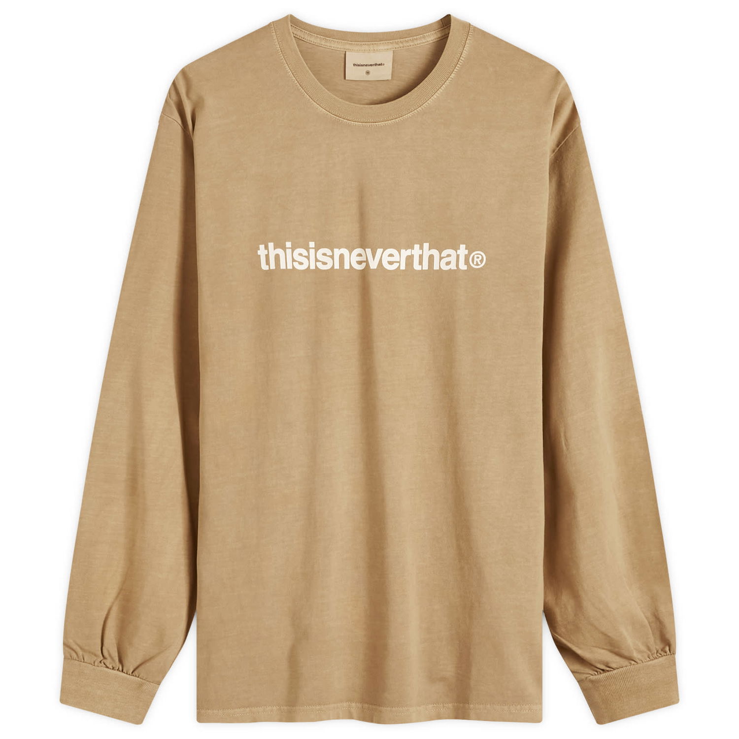 Тениска thisisneverthat T-Logo Long Sleeve T-Shirt Кафяво | TN243TTSLT02-COFF, 0