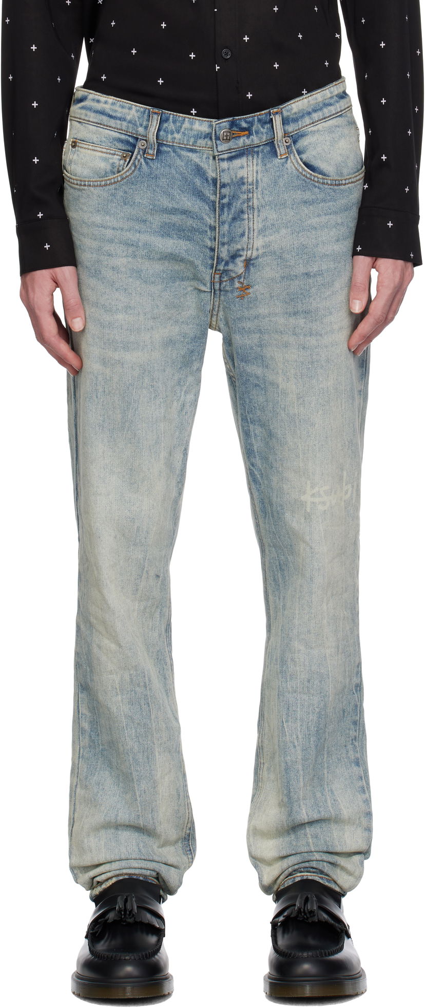 Дънки Ksubi Chitch Stairway Jeans Синьо | MFA24DJ054