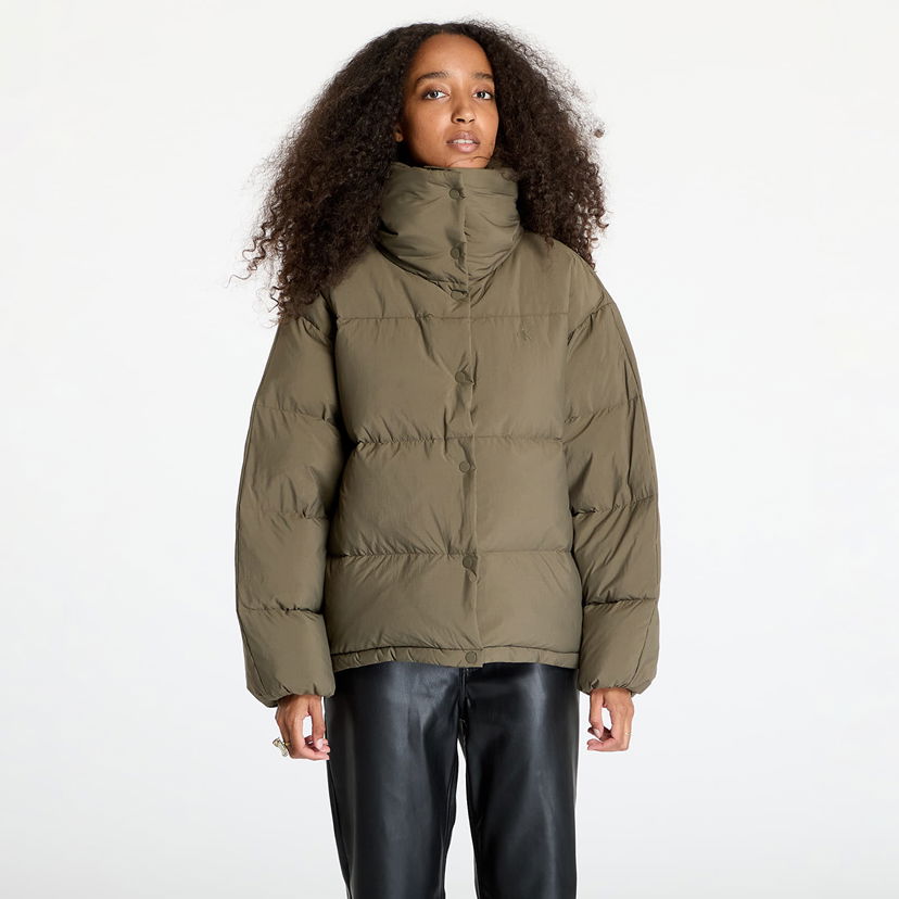 Пухо яке CALVIN KLEIN Jeans Relaxed Puffer Jacket Gray Бежово | J20J224922 PFV