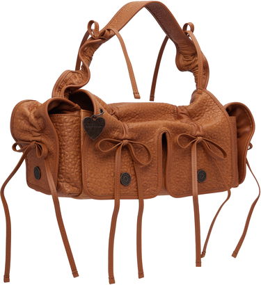 Дамска чанта Acne Studios Acne Studios Multipocket Grained Leather Bag Кафяво | A10425-, 3