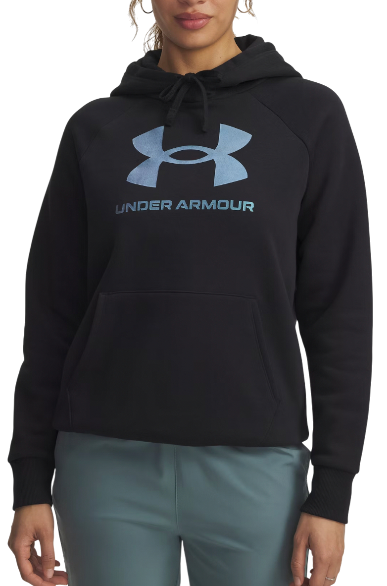Суитчър Under Armour Rival Fleece Shimmer Hoodie Черно | 6003710-007, 0