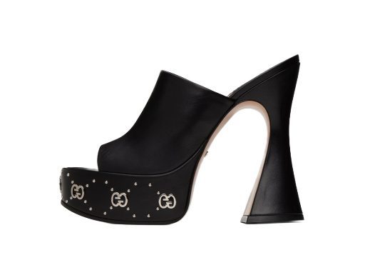 Platform Heeled Sandals "Black"