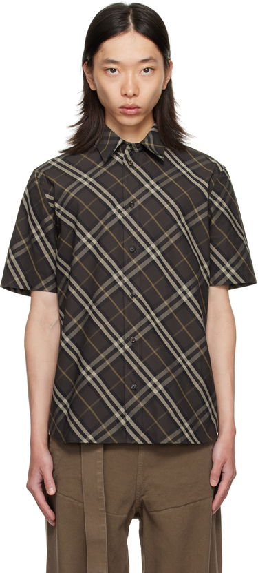 Риза Burberry Burberry Relaxed Fit Check Cotton Shirt Кафяво | 8116127, 0