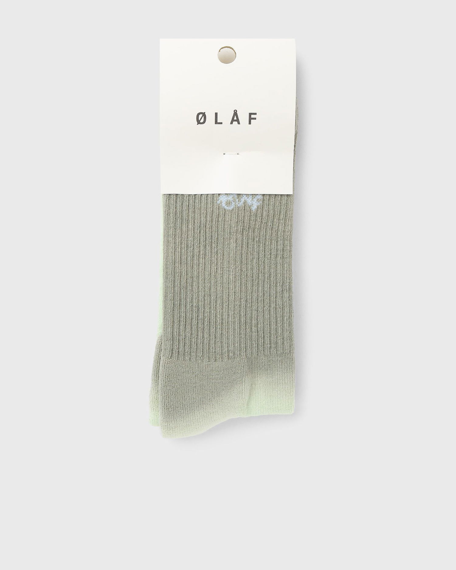 Чорапи ØLÅF Gradient Signature Socks Зелено | A210807-LIGHTSAGE, 0