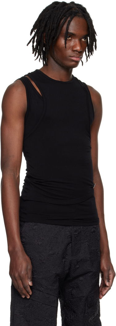 Потник HELIOT EMIL Heliot Emil Eudaimonia Double Layered Tank Top Черно | PRESS25_M_09_130_BLK01, 1