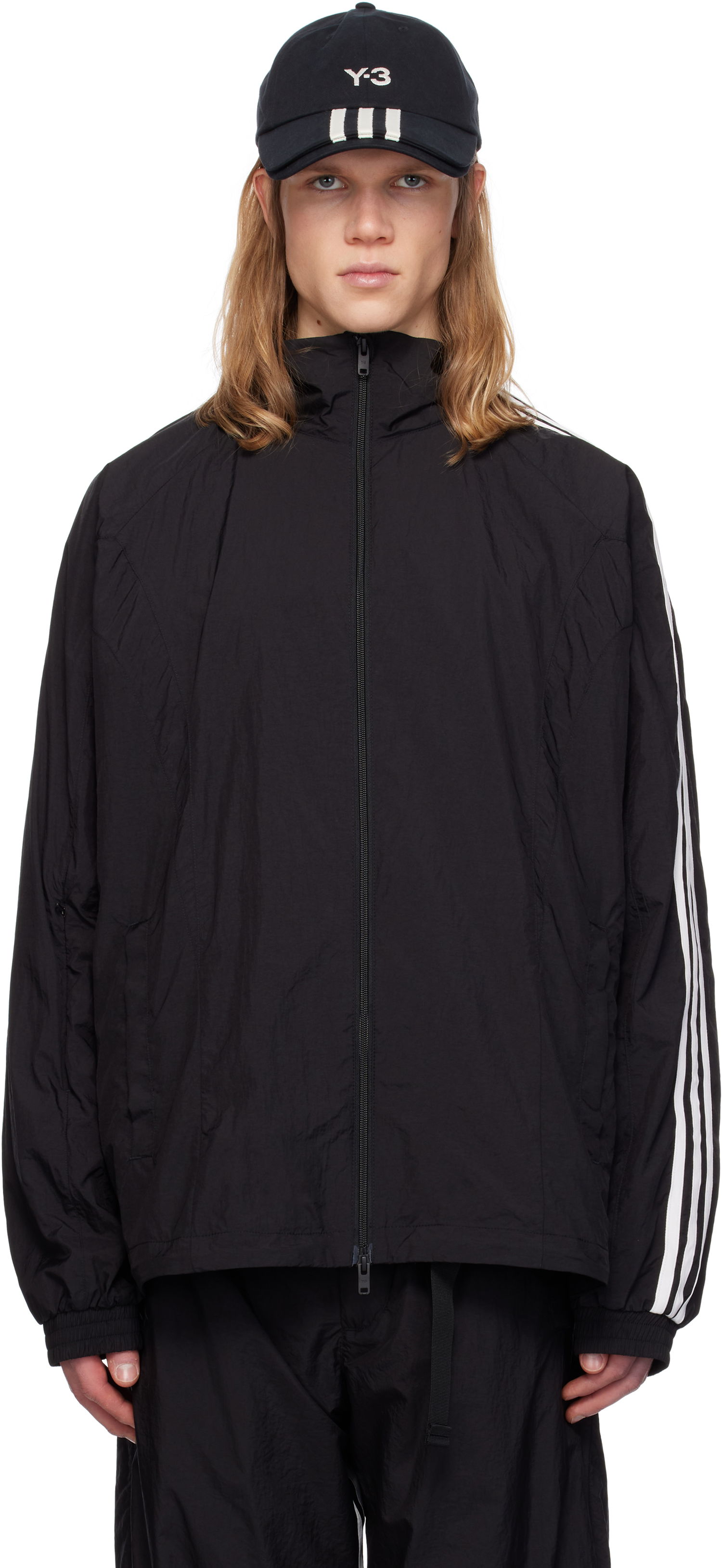 Ветровка Y-3 3-Stripes Nylon Shell Jacket by Y-3 Черно | JD5999, 0