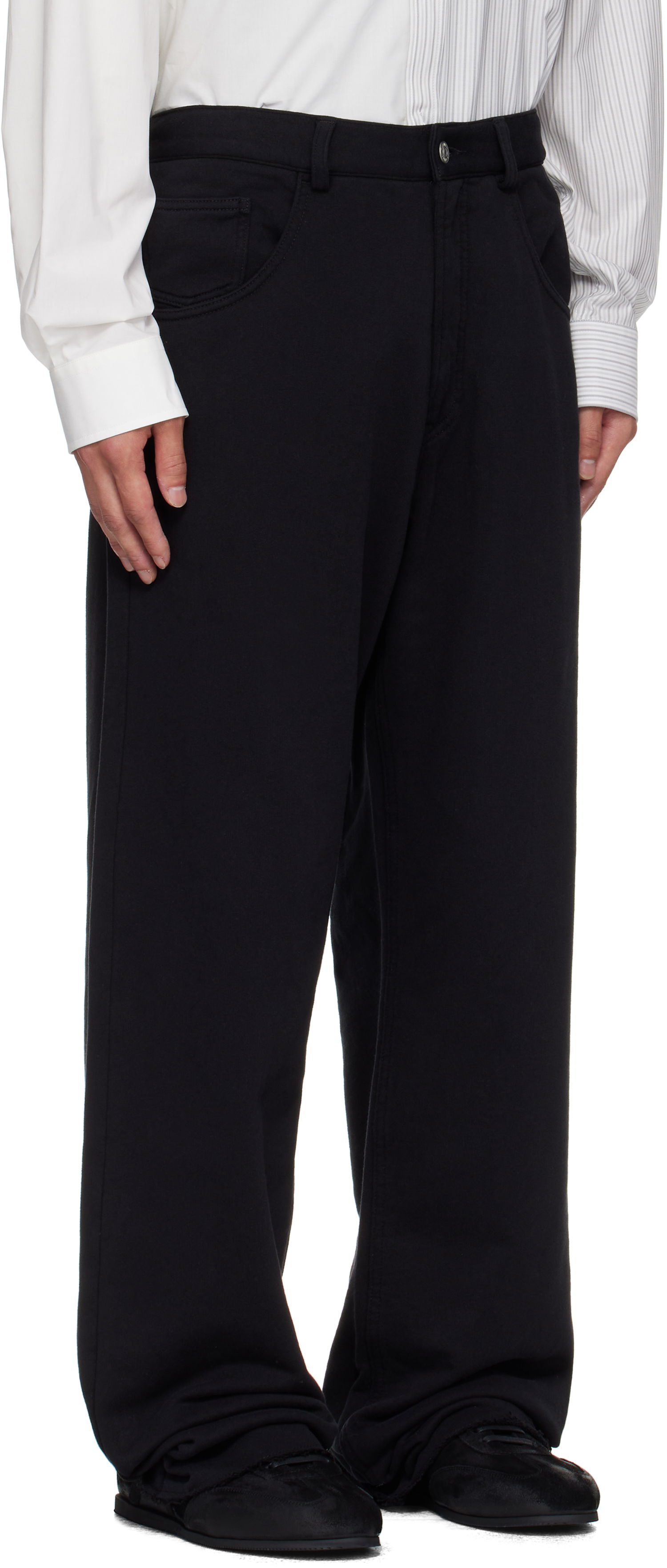 Панталони Maison Margiela MM6 Maison Margiela Cotton Sweatpant Trousers Черно | SH0KA0056 M25014, 1