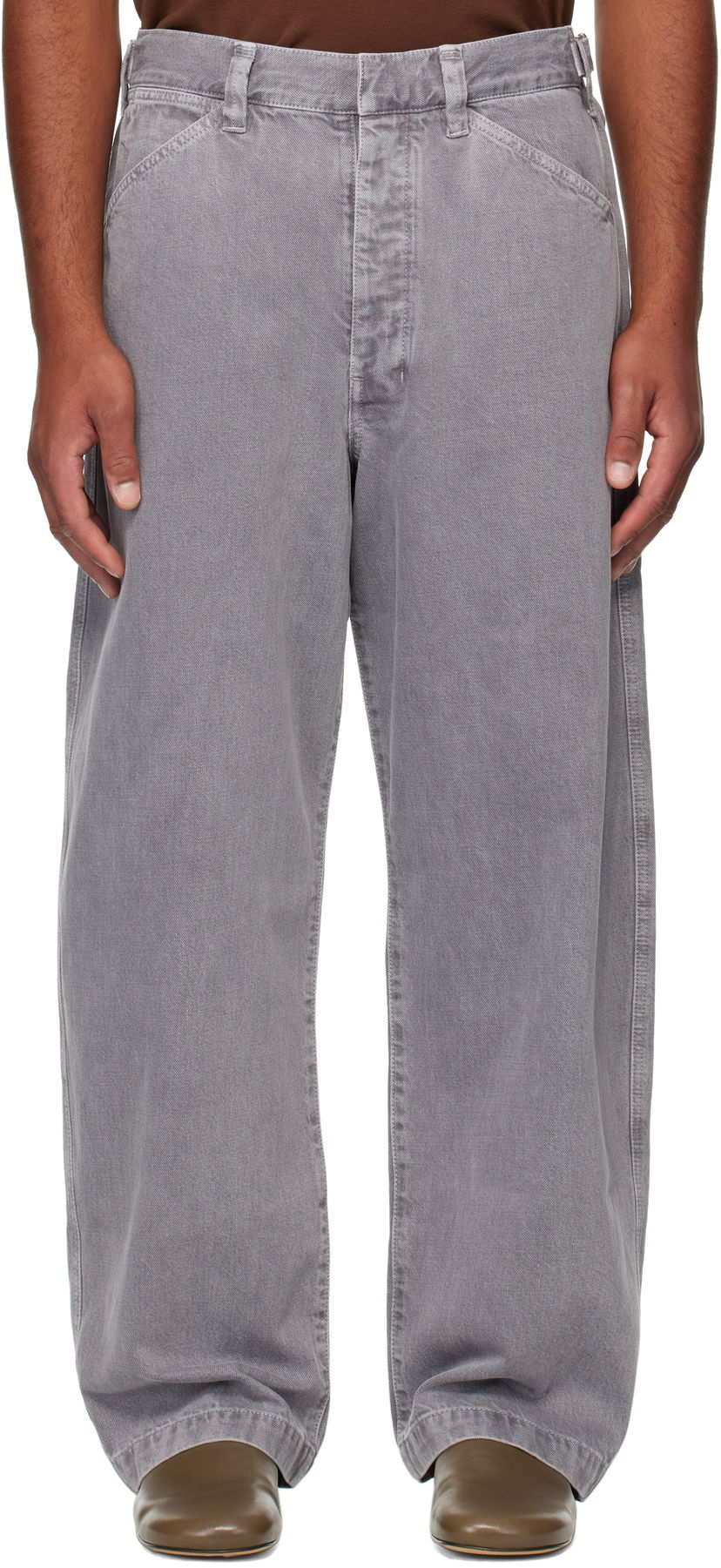 Дънки LEMAIRE Lemaire Maxi Workwear Jeans Сиво | PA1244 LD1062