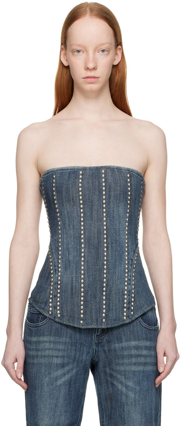 Потник Miaou Miaou Libra Denim Corset Синьо | 7063SD2DUR, 0
