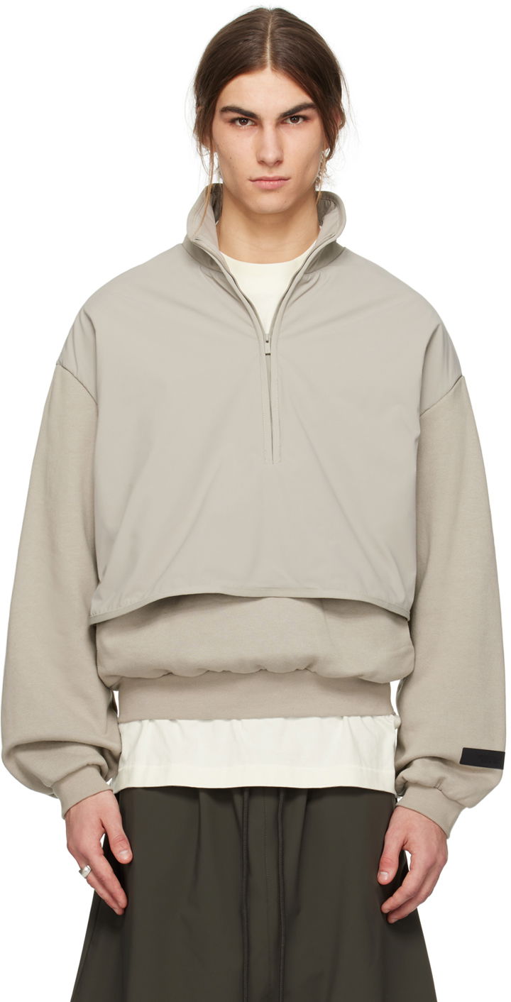 Суитчър Fear of God Mock Neck Sweatshirt Бежово | 202SP244307F