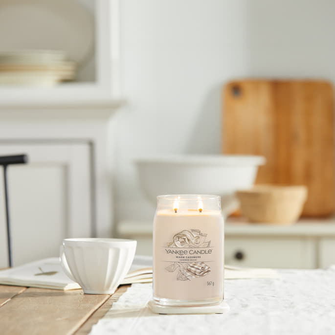 Свещи Yankee Candle Large Jar Candle Warm Cashmere 2 Wicks Бежово | 40369, 1