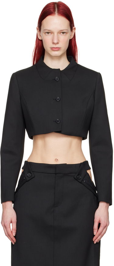 Яке Coperni Coperni Women's Cropped Blazer Черно | COPV33BIS111, 0