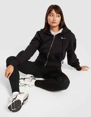 Суитчър Nike Cropped Fleece Hoodie Черно | HV2426-010, 2
