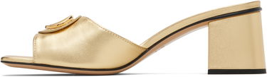 Кецове и обувки Valentino Valentino Garavani VLogo Signature Heeled Slide Sandals Металик | 7W2S0MH7KDR, 2