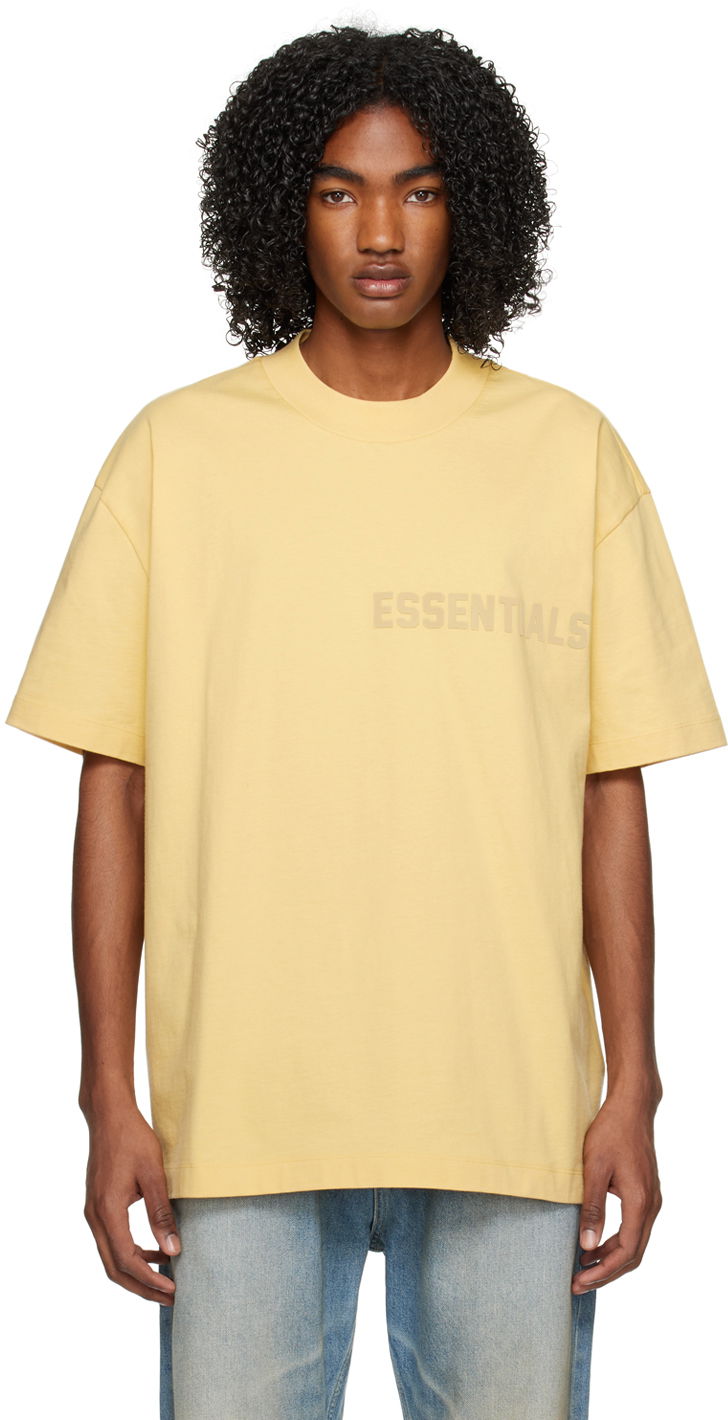 Тениска Fear of God Fear of God Essentials T-Shirt Жълто | 125BT222002F, 0