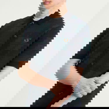 Риза Fred Perry Black Watch Tartan Short Sleeve Collared Knit Shirt Многоцветен | K1553-37A, 5