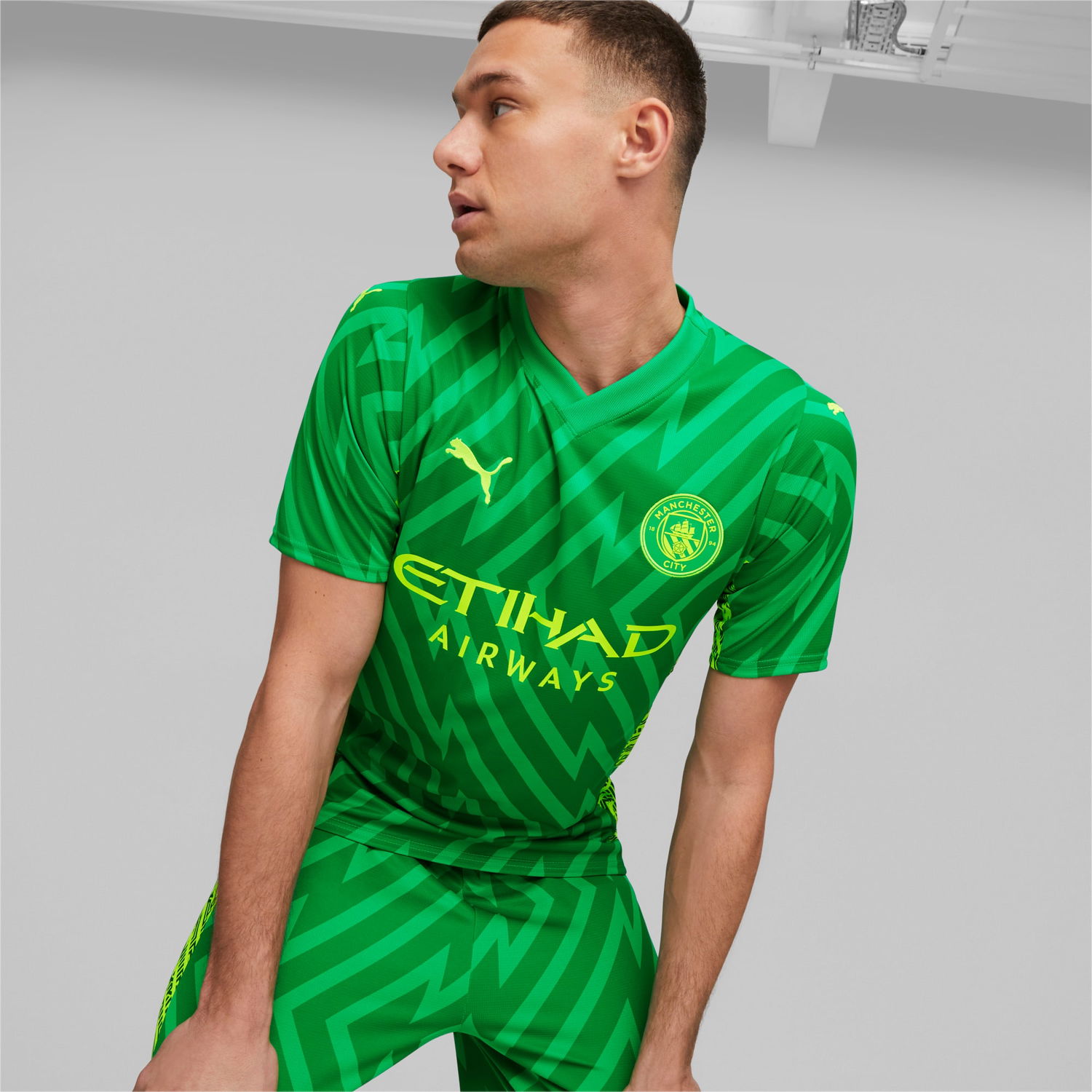 Фланелка Puma Manchester City Men's Goalkeeper Jersey Зелено | 770471_97, 0