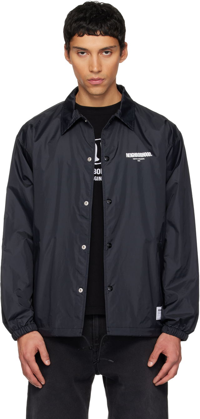 Snap-Button Coach Jacket