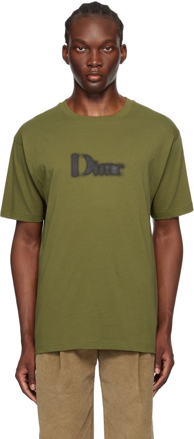 Тениска Dime Khaki Classic Blurry T-Shirt Зелено | DIMESP24D221OLI