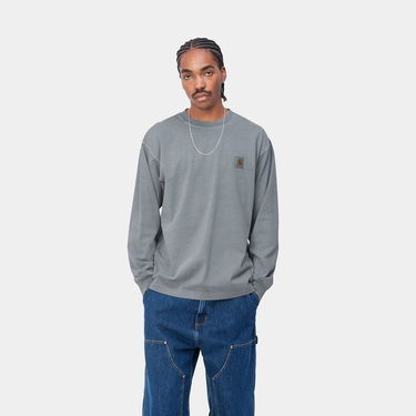 Тениска Carhartt WIP L/S Vista T-Shirt "Mirror garment dyed" Сиво | I030779_1NK_GD, 2